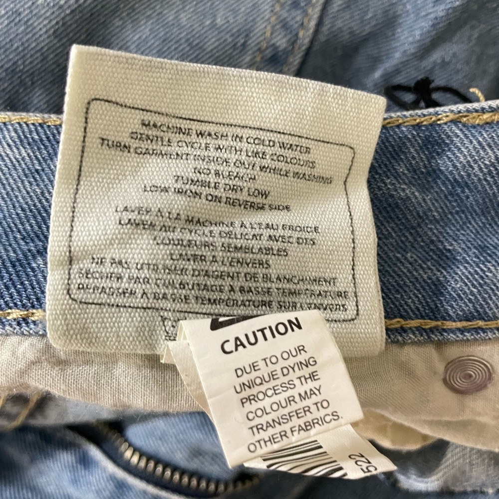 Sz 27 women mom Jean high rise Classic Blue Denim Jeans cotton NWT - Picture 3 of 12